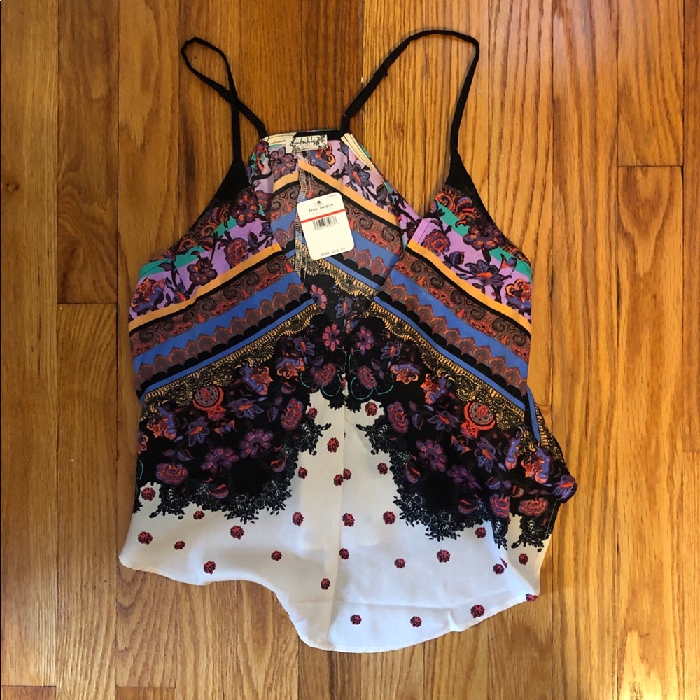 NEW WITH TAGS FREE PEOPLE Patterned Tank